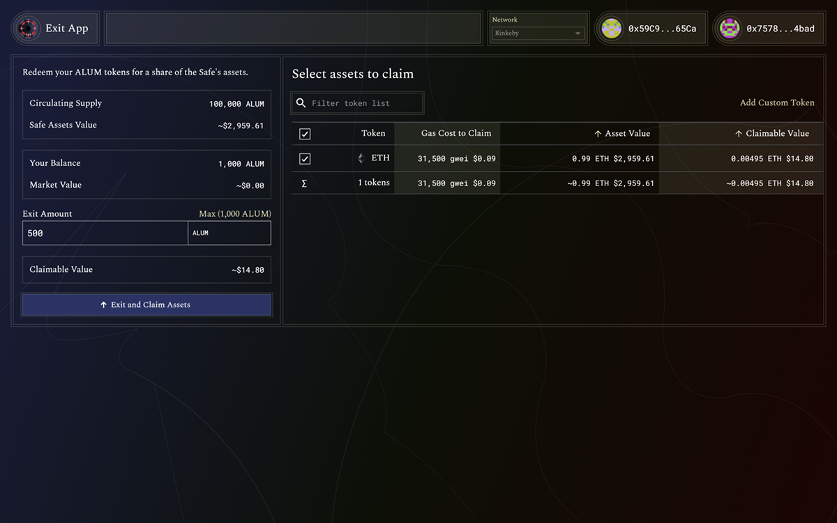 Token Exit Example